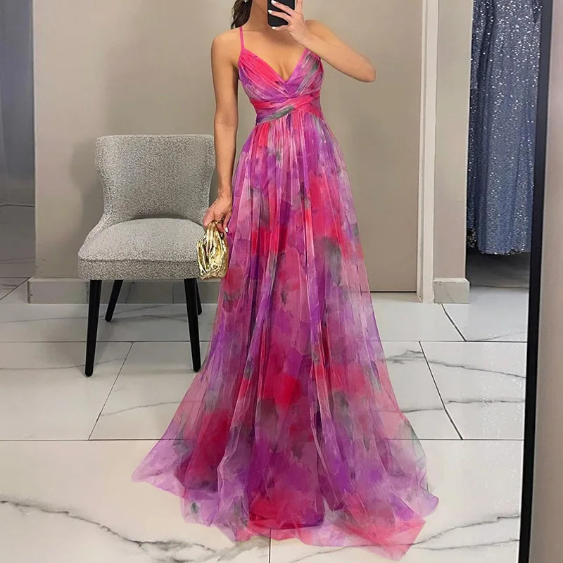Oaklyn | Vestido de Noche Acuarela