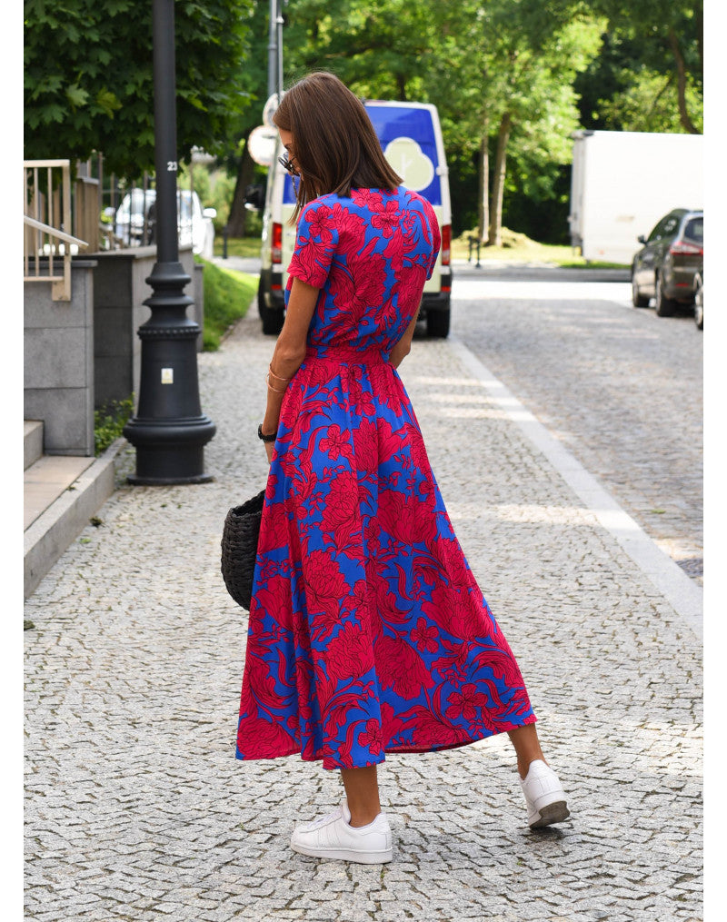 Harper | Vestido Midi Floral Envolvente