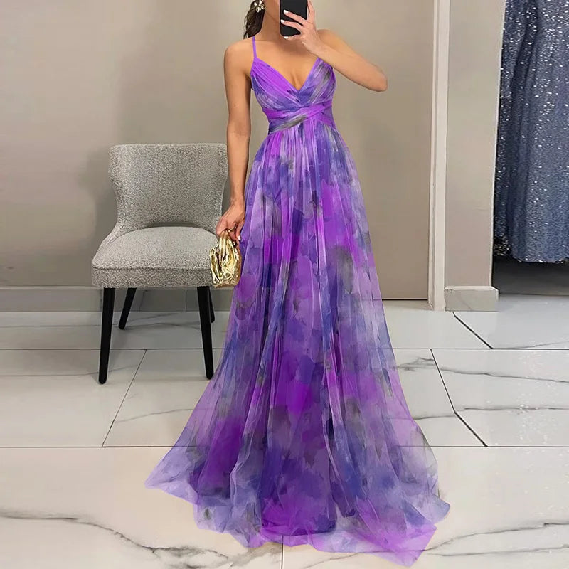 Oaklyn | Vestido de Noche Acuarela