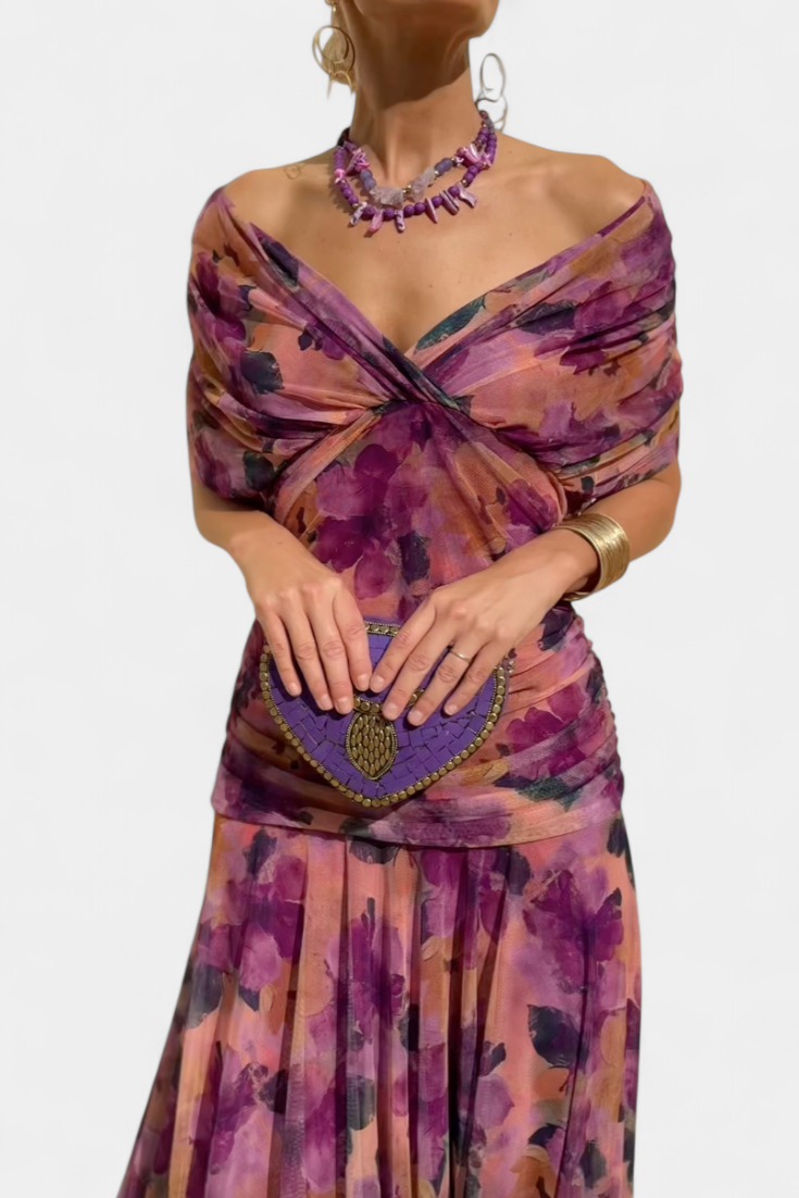 Raegan | Vestido Largo Floral Romántico