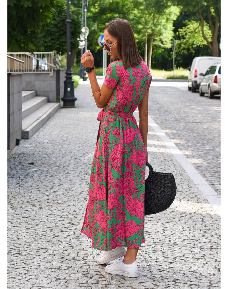 Harper | Vestido Midi Floral Envolvente