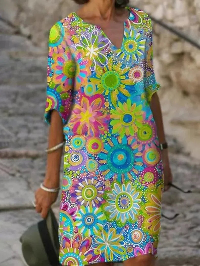 Hailey | Vestido Floral con Escote en V