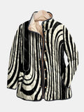 Soraya | Chaqueta Casual Acolchada con Diseño Geométrico Abstracto