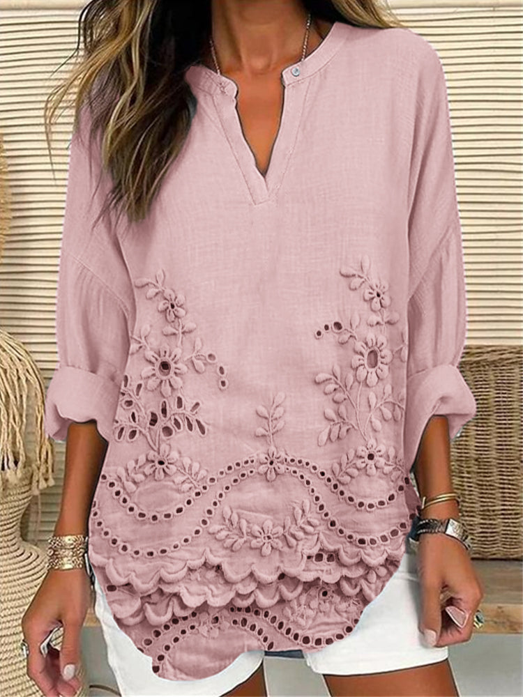 Nora™ Top Impreso Elegante