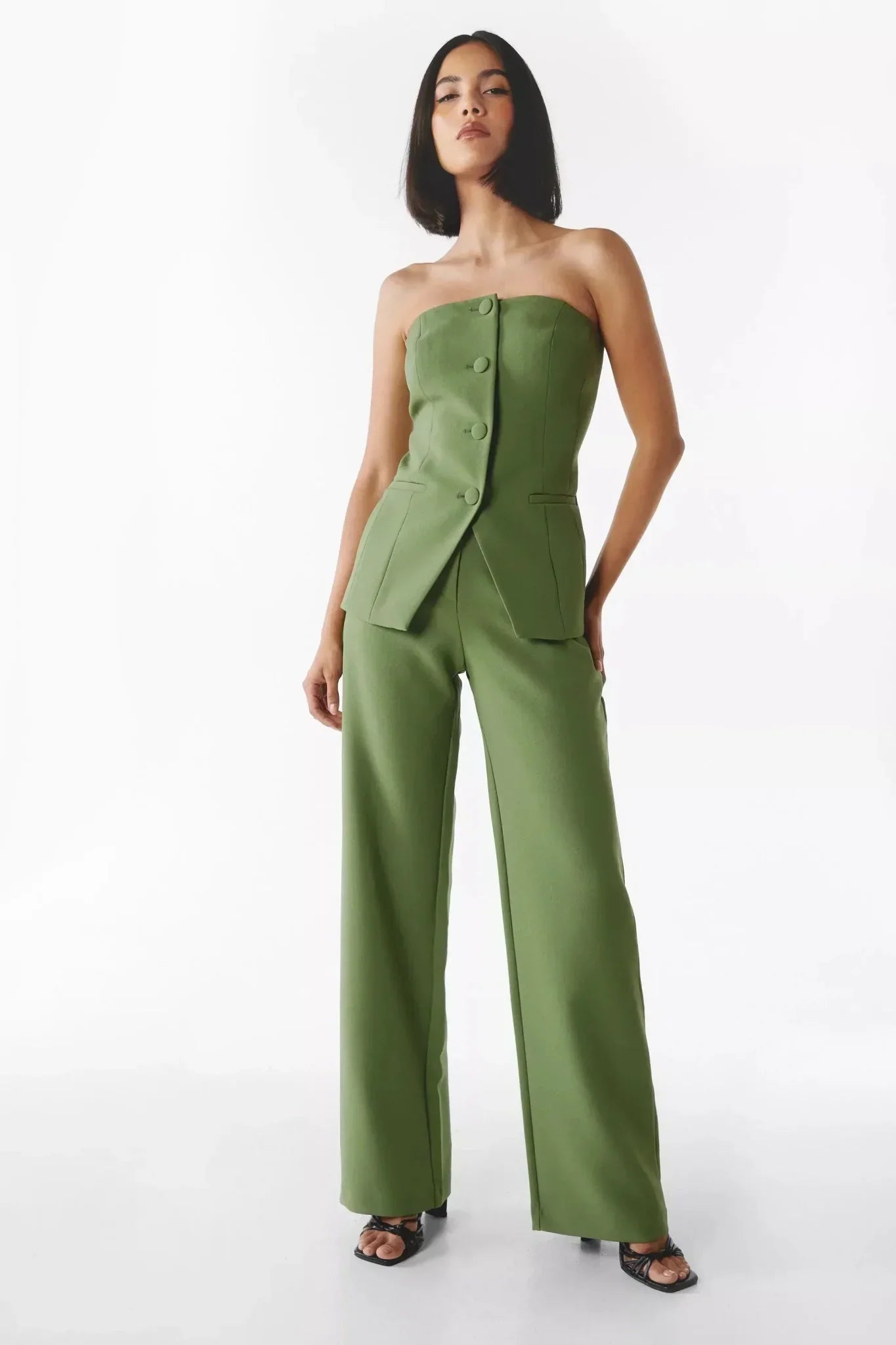 Virelle | Conjunto de dos piezas ajustado sin tirantes