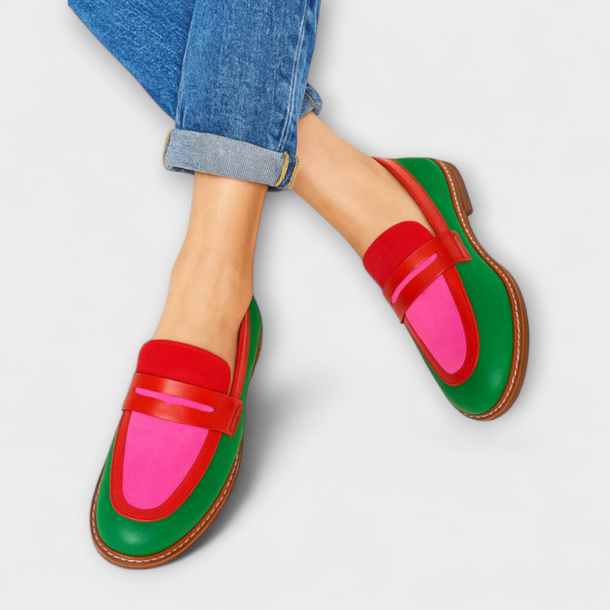 Nyla™ | Mocasines Casual con Contraste