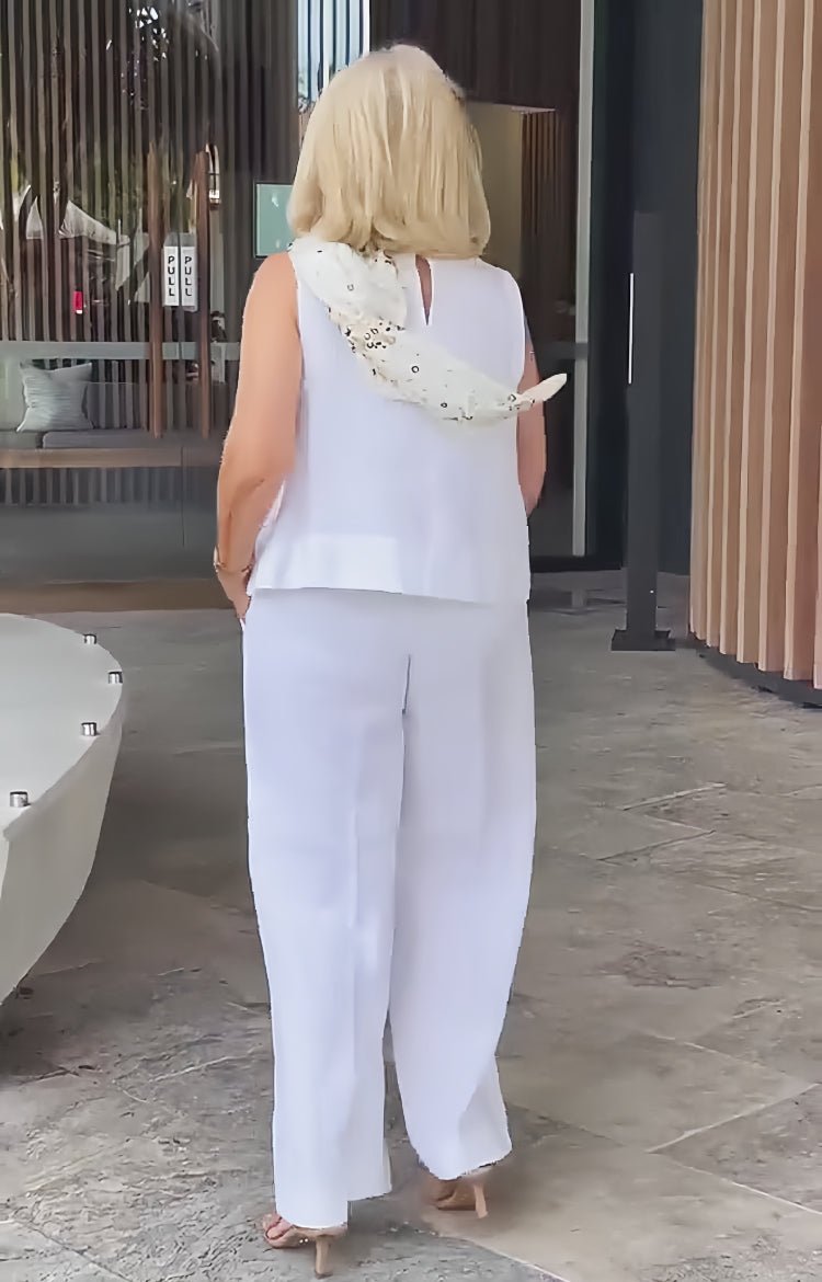 Annalise | Elegante Conjunto de Dos Piezas Sin Mangas