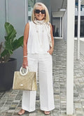 Annalise | Elegante Conjunto de Dos Piezas Sin Mangas
