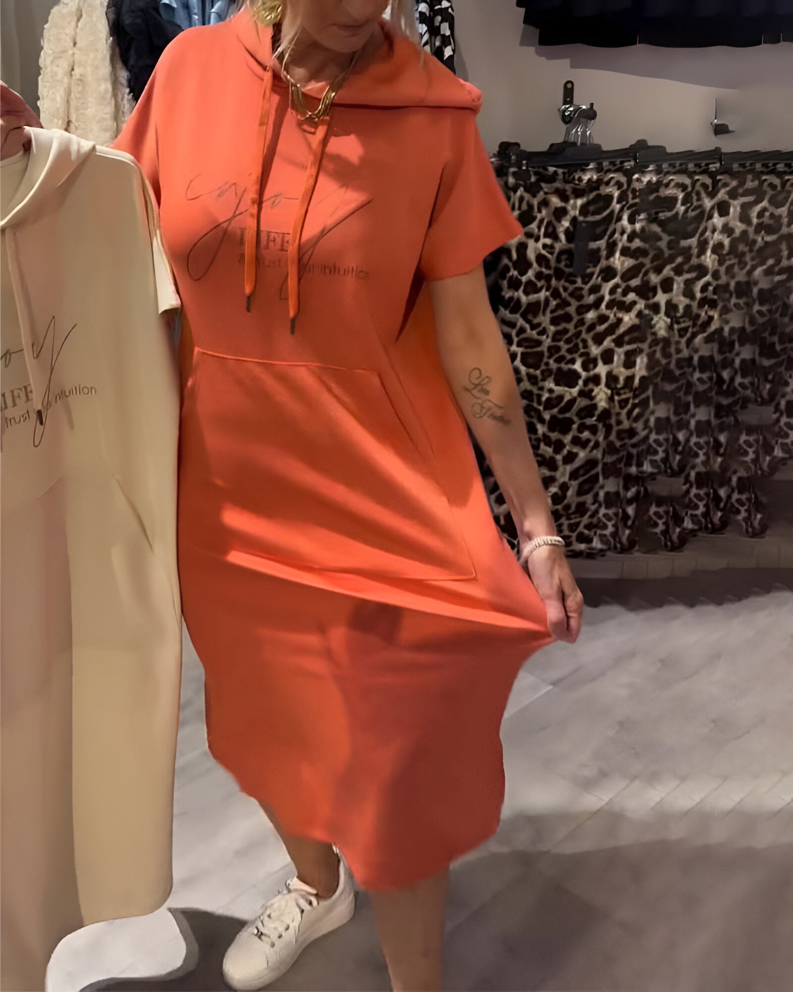 Audrey | Vestido Casual con Capucha