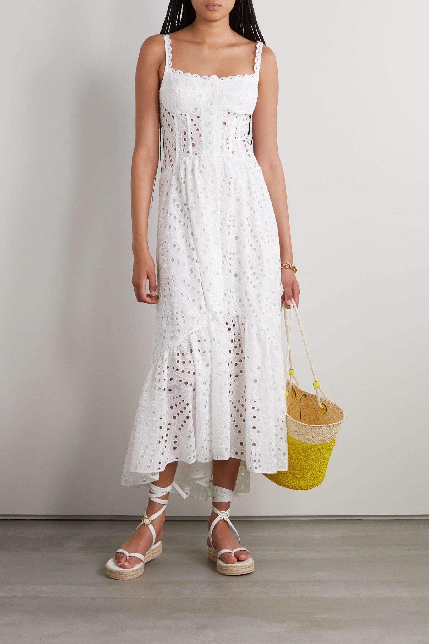 Dolly | Vestido Midi Bustier de Encaje