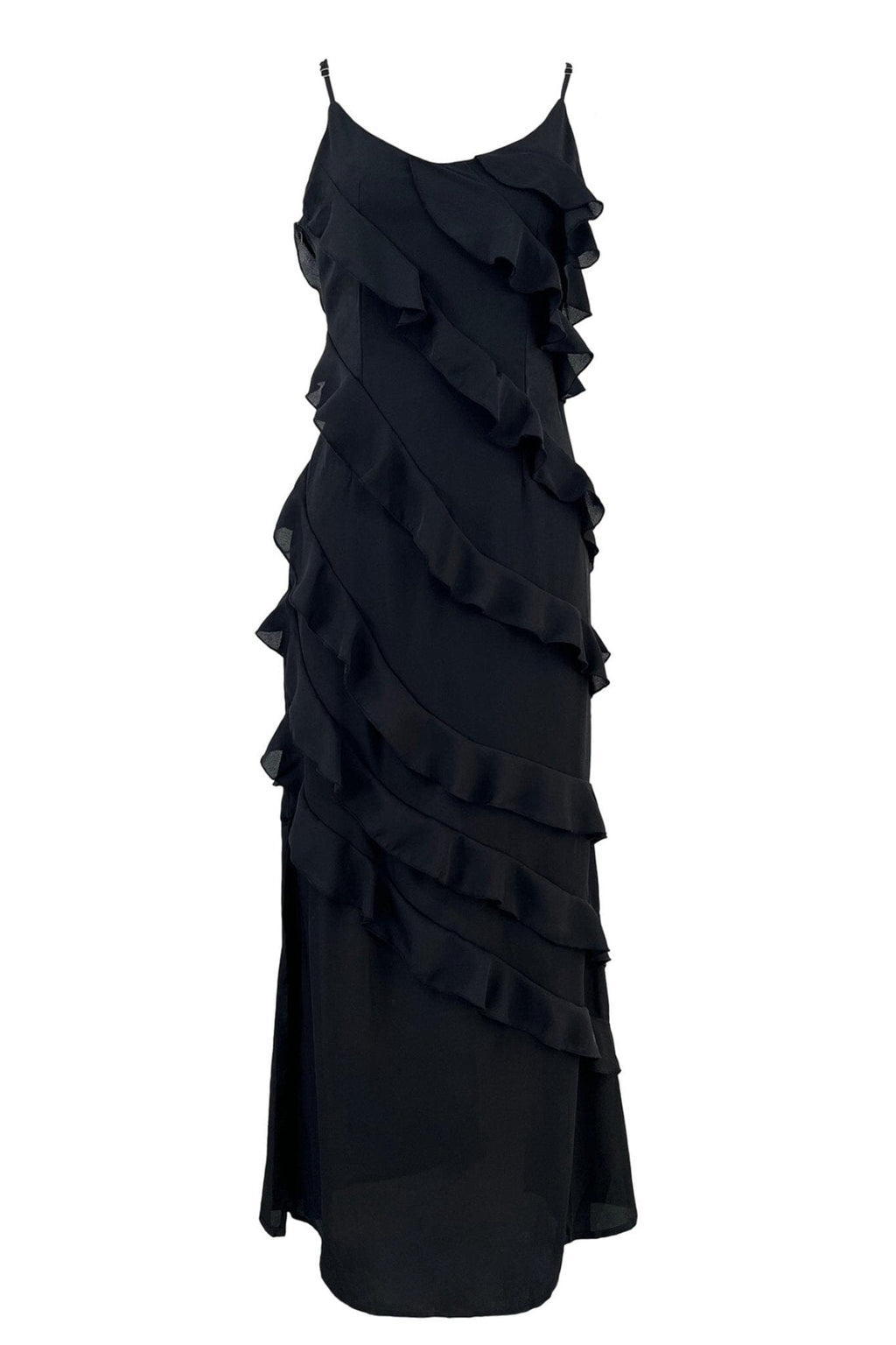 Eve | Vestido Maxi de Chifón Fruncido