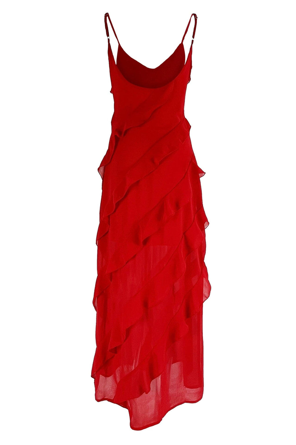 Eve | Vestido Maxi de Chifón Fruncido