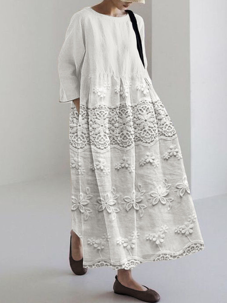 Vestido Impreso de Encaje Ava™