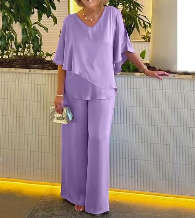 Martha | Conjunto de Pierna Ancha para Mujeres Sin Esfuerzo