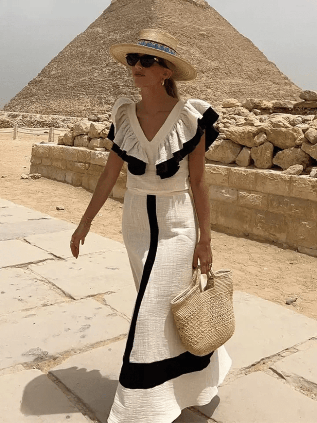Elysia | Conjunto Elegante con Volantes para el Verano