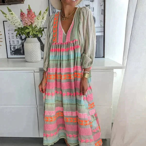 Neve | Vestido Suelto Vibrante