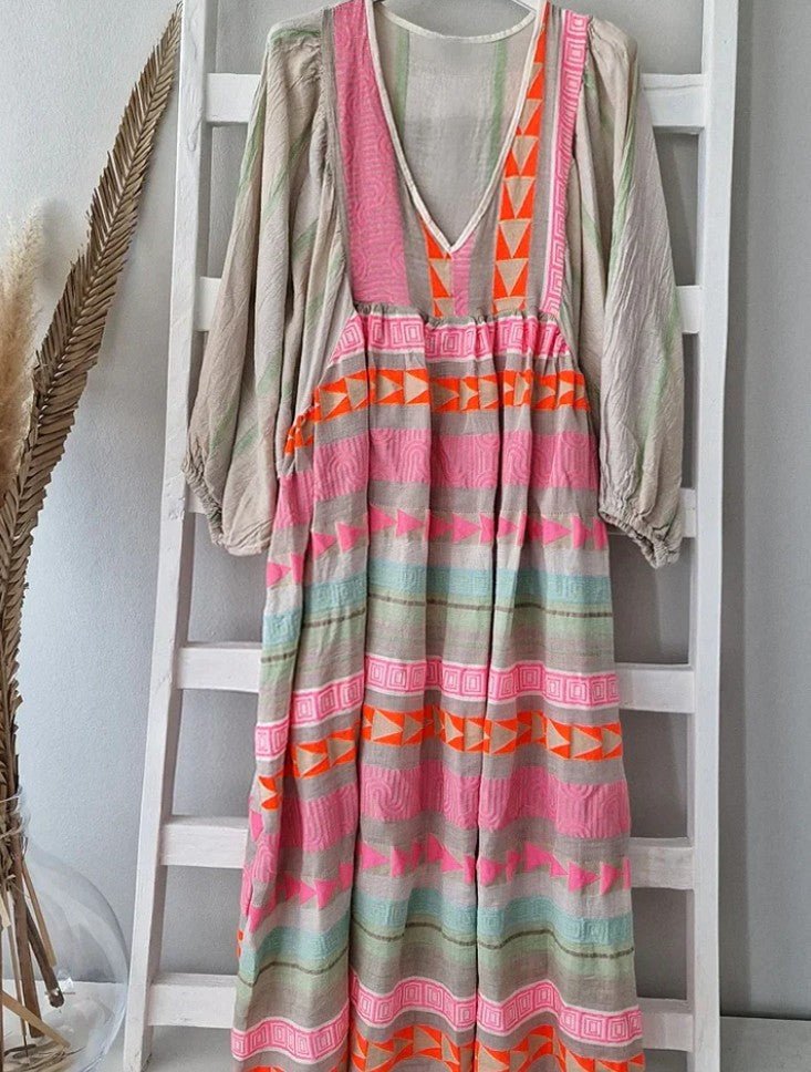 Neve | Vestido Suelto Vibrante