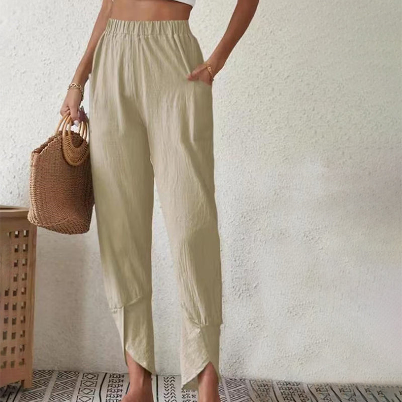 Essari | Pantalón con Dobladillo Abierto