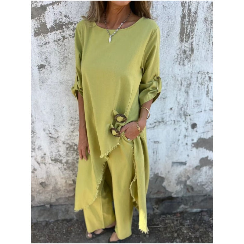 Fallon | Conjunto de Vestido de Dos Piezas Relajado