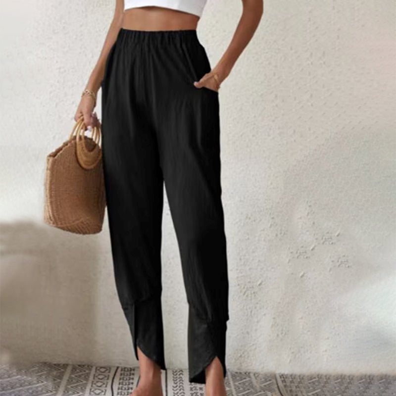 Essari | Pantalón con Dobladillo Abierto